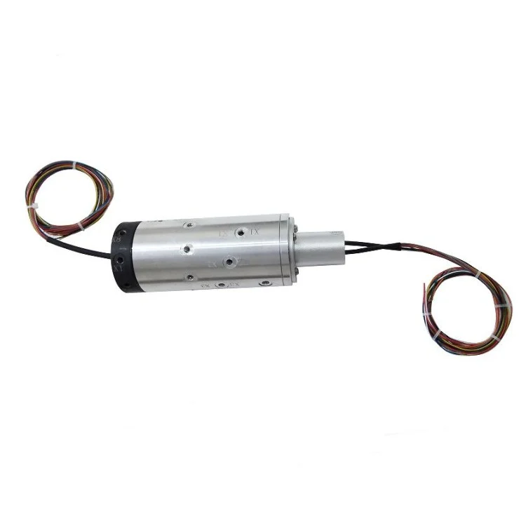 DHS055-12-2A-8Q Hybrid slip rings 12channels 2A including 8 channels pneumatic, view 2