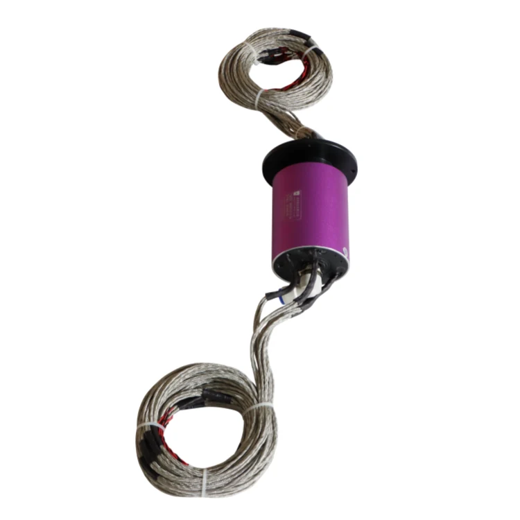DHS078-35-2A-1Q Hybrid slip rings combined 35 electrical channels and 1 pneumatic channel, view 3