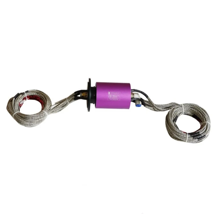 DHS078-35-2A-1Q Hybrid slip rings combined 35 electrical channels and 1 pneumatic channel, view 2