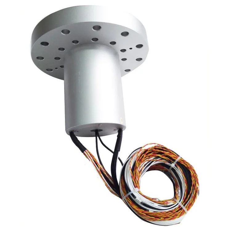DHS101-40-2F hybrid slip rings 40 circuits include 2 single mode fiber — hybrid slip rings manufactured by INGIANT