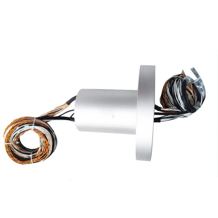 DHS101-40-2F hybrid slip rings 40 circuits include 2 single mode fiber, view 2