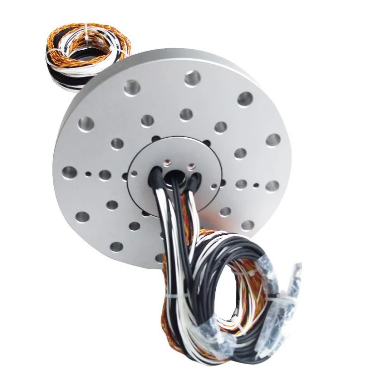 DHS101-40-2F hybrid slip rings 40 circuits include 2 single mode fiber, view 3