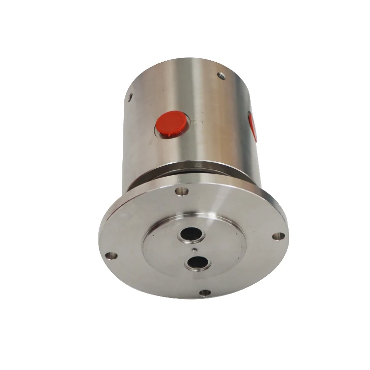 LHS170-2Y series 2 channels hydraulic rotary joint hydraulic slip ring, view 3