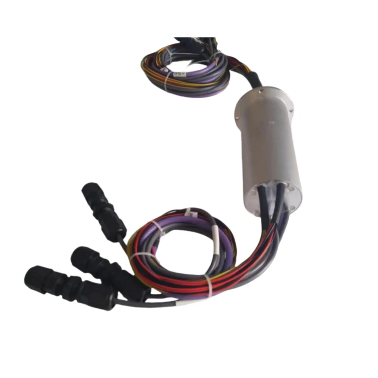 DHS078-51-003 Ingiant Industrial bus slip ring out diameter 78mm with 51 channels (Ethernet signal ,DP signal and power) — hybrid slip rings manufactured by INGIANT