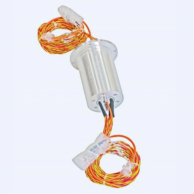 Ingiant capsulated slip rings 65mm 48 channels with 1 fiber optic, view 3