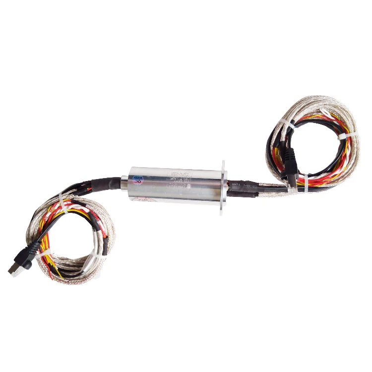 Ingiant Gigabit Ethernet slip ring outer diameter 32mm with 1 channel Gigabit Ethernet signal, view 2