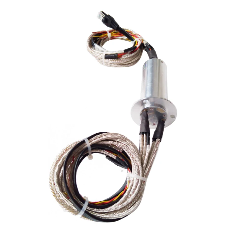 Ingiant Gigabit Ethernet slip ring outer diameter 32mm with 1 channel Gigabit Ethernet signal, view 3