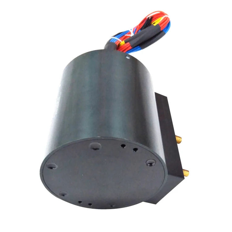 DHK050-4-150A-002 Ingiant high current slip ring with 4 channels total 500A used for Large cable reel, view 2