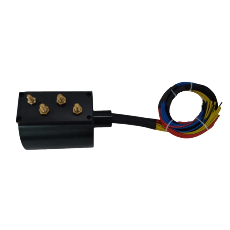 DHK050-4-150A-002 Ingiant high current slip ring with 4 channels total 500A used for Large cable reel, view 4