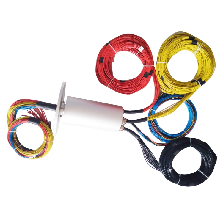 DHS130-14 Ingiant high current slip rings out diameter 130mm 14 channels through total 3500A current, view 2