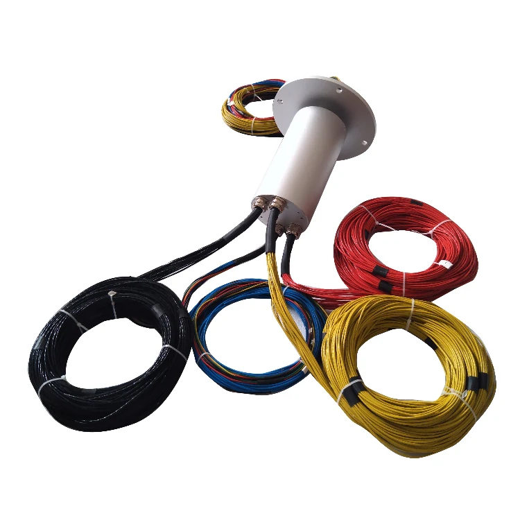 DHS130-14 Ingiant high current slip rings out diameter 130mm 14 channels through total 3500A current, view 3
