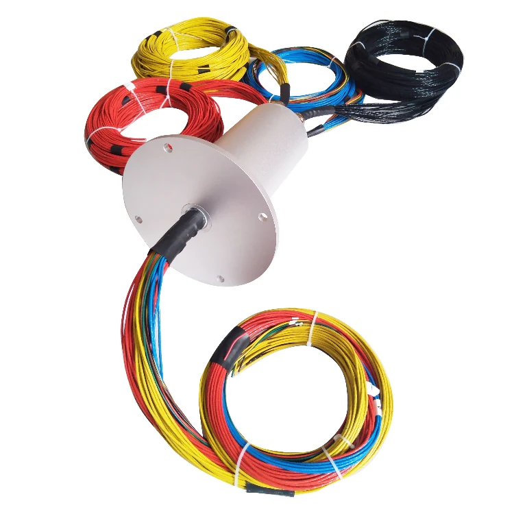 DHS130-14 Ingiant high current slip rings out diameter 130mm 14 channels through total 3500A current — customized slip rings manufactured by INGIANT