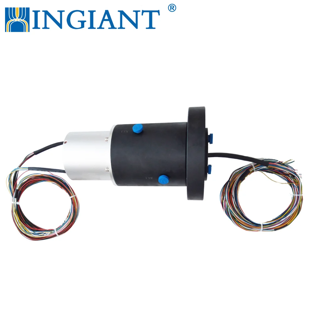 Ingiant hybrid slip ring for gas liquid and electric transfer, view 3
