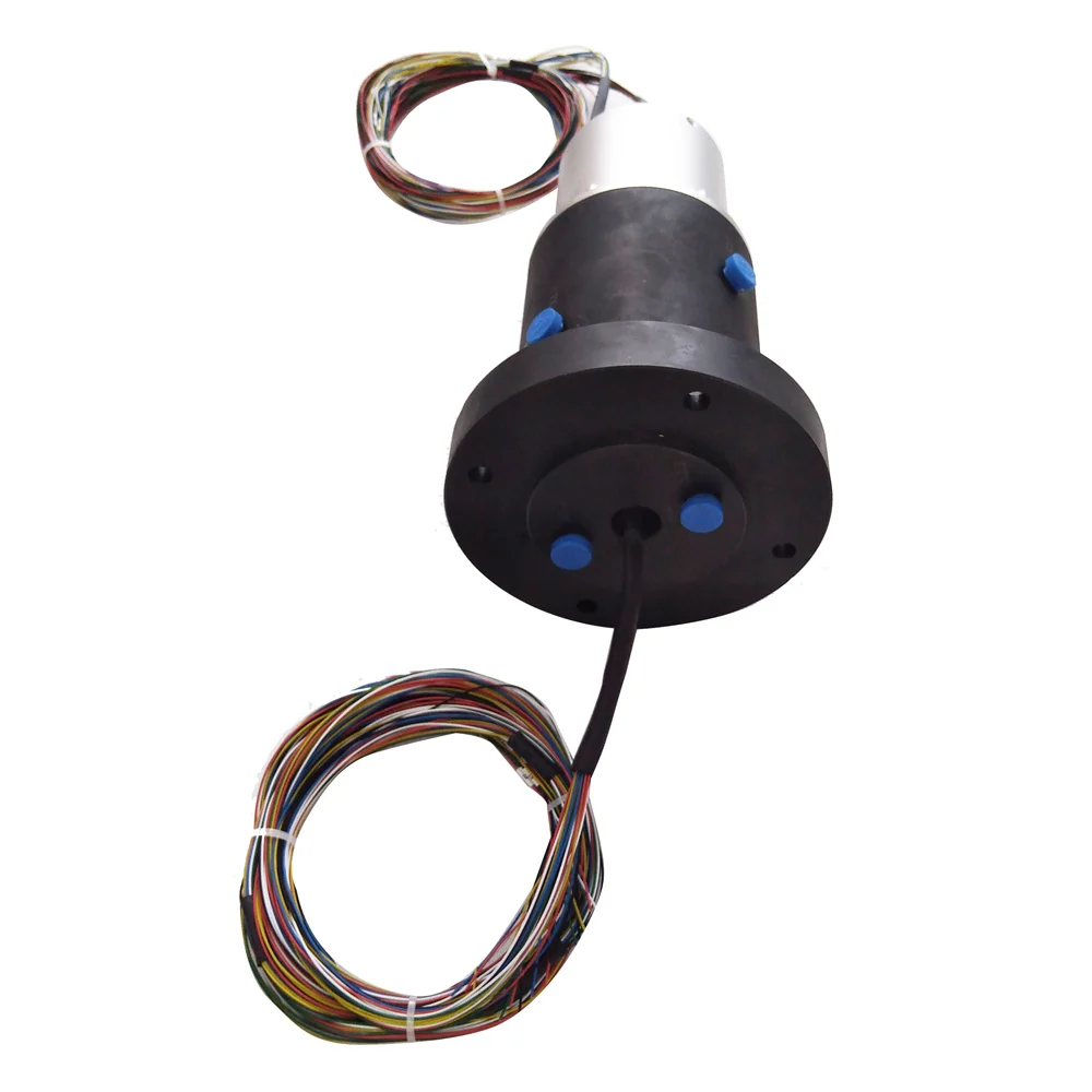 Ingiant hybrid slip ring for gas liquid and electric transfer, view 2
