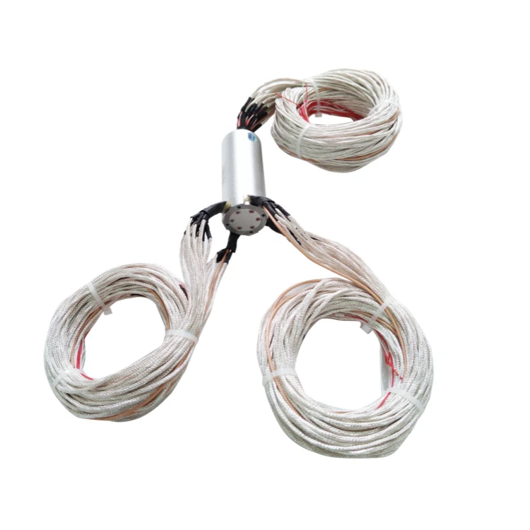 DHS032-64 Ingiant Industrial bus slip ring outer diameter 32mm 64 channels electric signal used for Lithium battery equipment, view 2