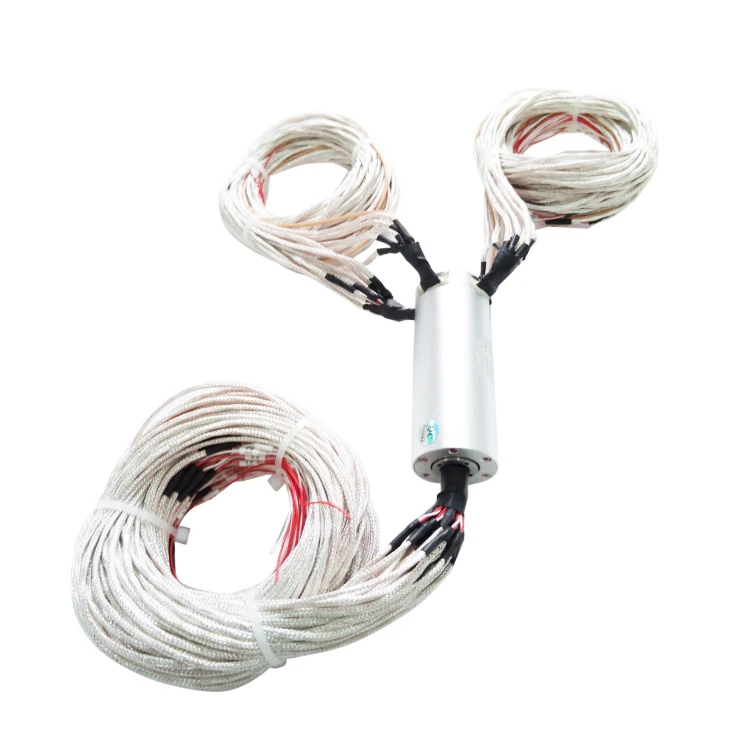 DHS032-64 Ingiant Industrial bus slip ring outer diameter 32mm 64 channels electric signal used for Lithium battery equipment, view 3