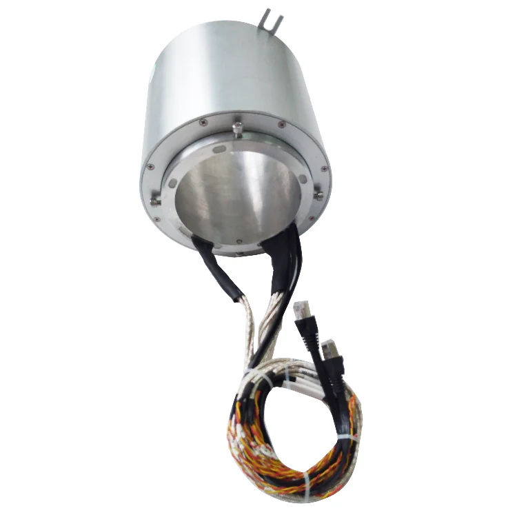 DHK110-50 Ingiant Industrial bus slip ring through hole 110mm transmission current, motor, encoder, Ethernet, etc signals — through bore slip rings manufactured by INGIANT