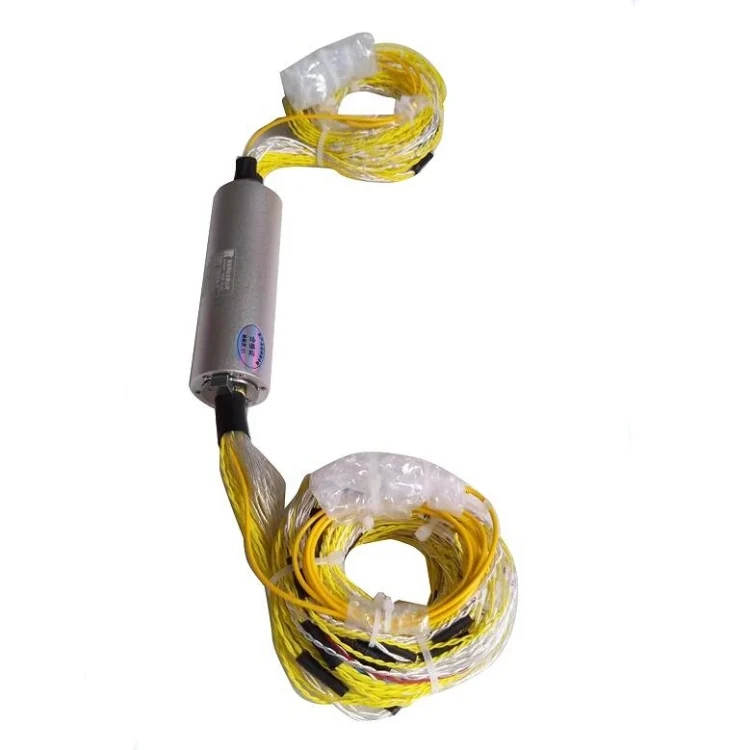 Ingiant miniature hybrid slip rings for electrical and fiber transmission 88 channels, view 3