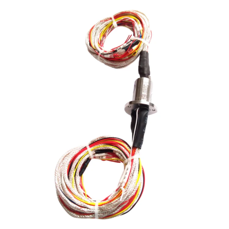 DHS016-22 Ingiant Miniature slip ring out diameter 16mm 22 channels electric signal for security surveillance, view 3