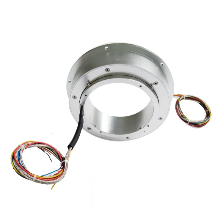 DHK108-8 Ingiant Pancake slip ring inner hole 108mm 8 channels with flat large diameter for heavy equipment towers, view 3