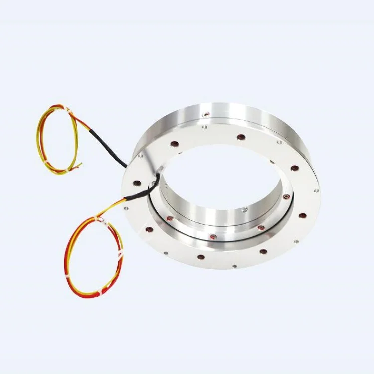 Ingiant Pancake Slip Rings 2 channels for Power and Signal Transmission. — through bore slip rings manufactured by INGIANT