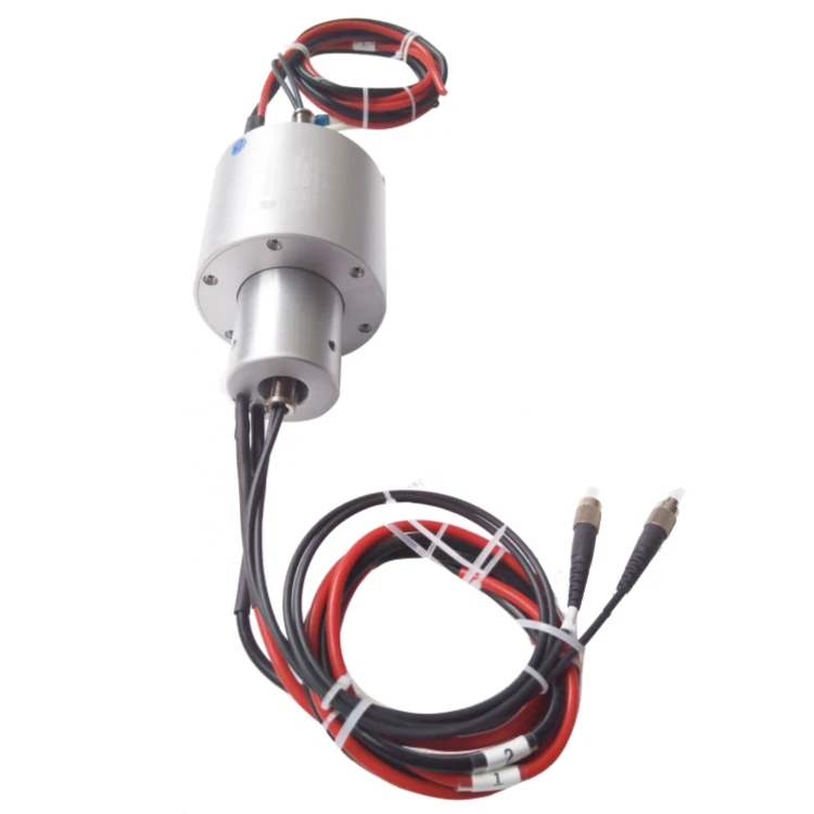 DHS082-2-30A-2F-LX Ingiant Photoelectric slip ring with 2-channel optical fiber and 2 channels 30A power, view 3