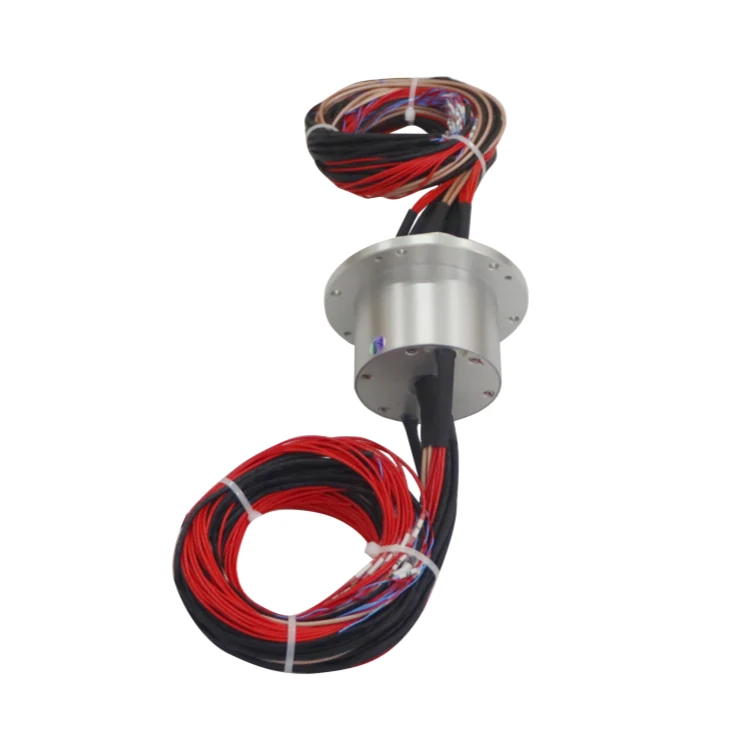DHS070-54-002 Ingiant Rotor flange slip ring outer diameter 70mm with 54 channels power and signal — capsulated slip rings manufactured by INGIANT