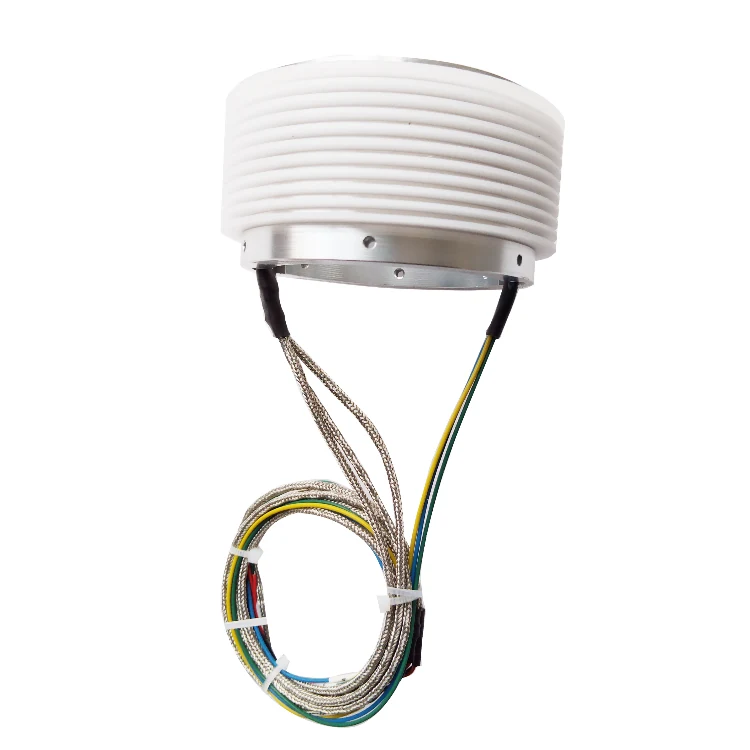 DHK060-10-002 Ingiant seperate slip rings with through hole 60mm and 10 channels power without housing — separate slip rings manufactured by INGIANT