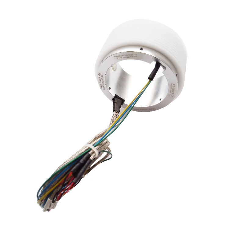 DHK060-10-002 Ingiant seperate slip rings with through hole 60mm and 10 channels power without housing, view 2