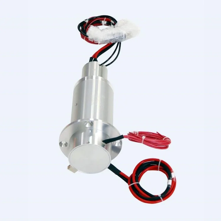 Ingiant space-saving capsulated slip rings 7 channels with 2 fiber optic for Robots, view 3