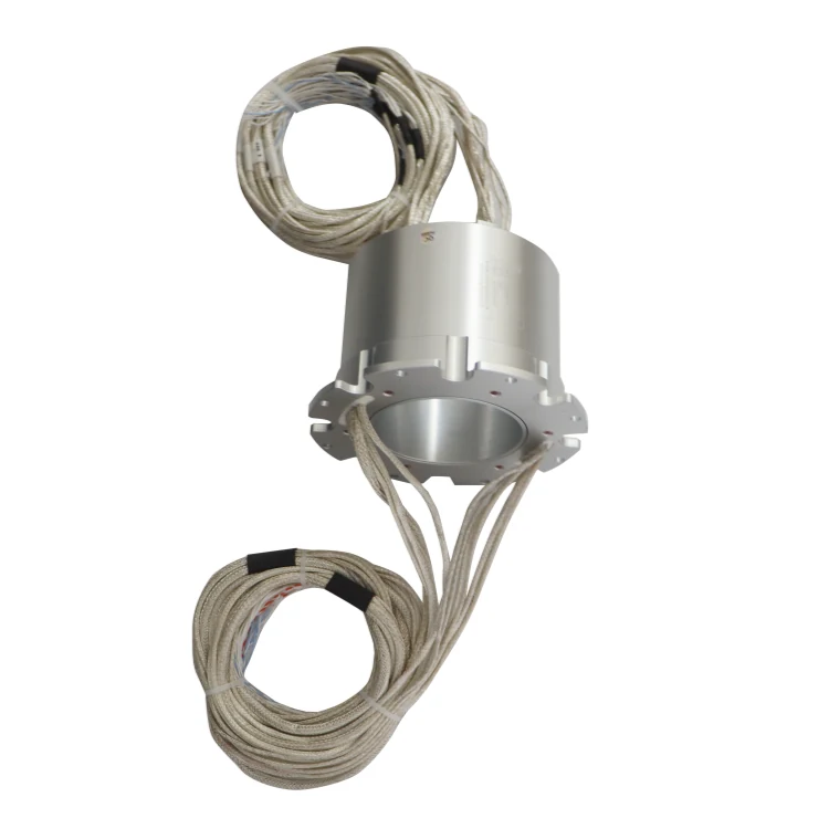 DHK080-33 Ingiant standard through hole slip ring hole diameter 80mm with 33 channels power and signal — through bore slip rings manufactured by INGIANT