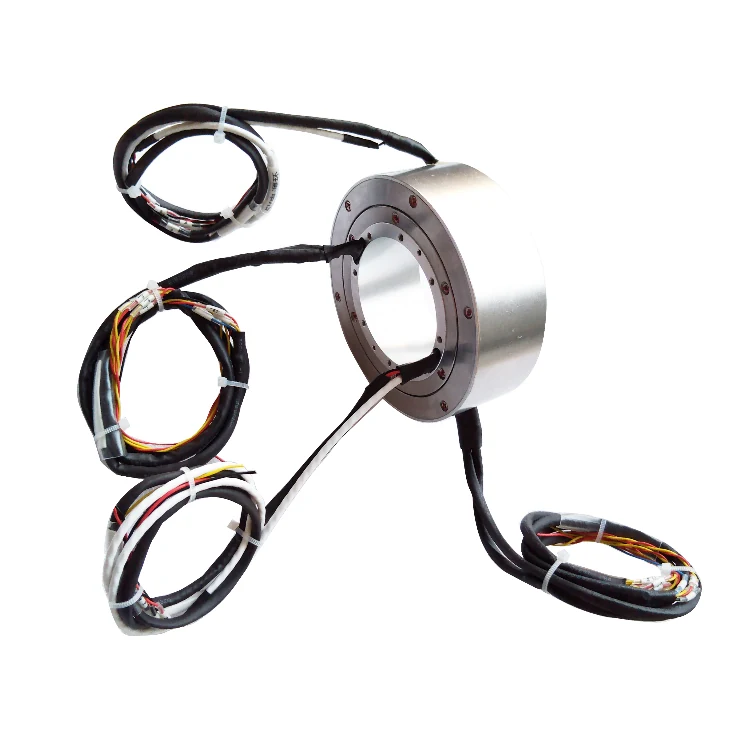 DHK055-16 Ingiant through hole slip ring hole diameter 55mm 16 channels all-aluminum alloy structure — through bore slip rings manufactured by INGIANT