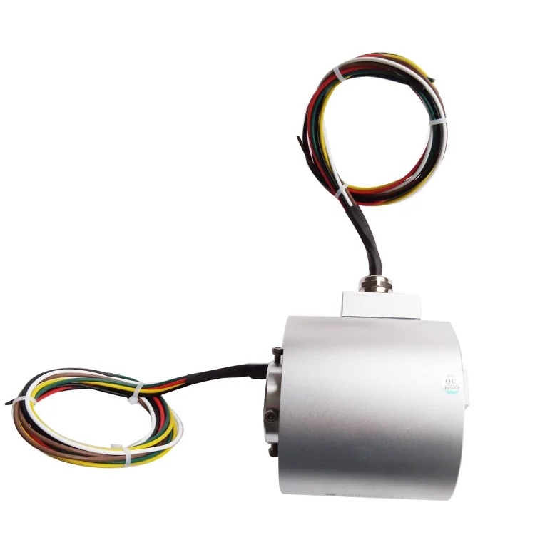 DHK038F-6 IP65 waterproof dustproof through hole slip ring hole diameter 38mm 6channels, view 2