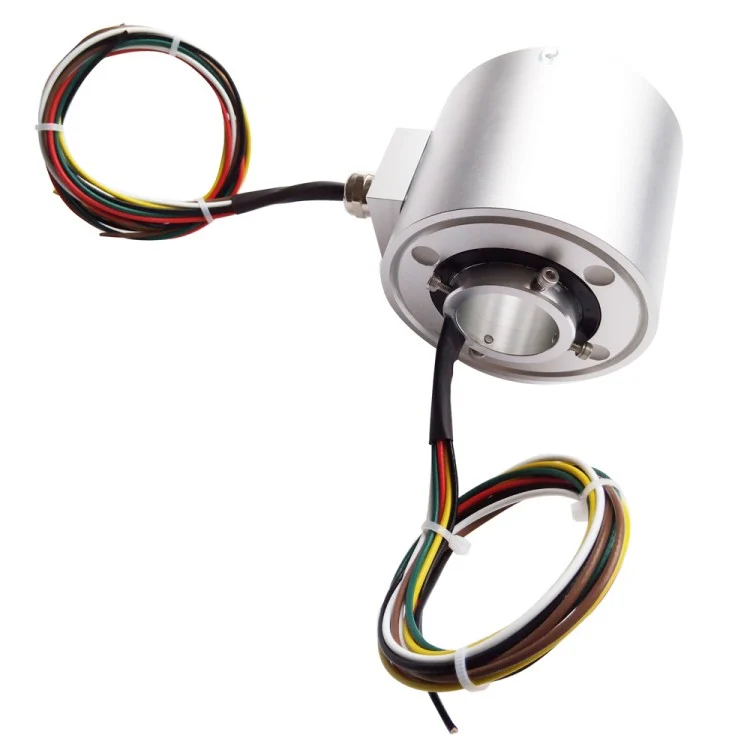 DHK038F-6 IP65 waterproof dustproof through hole slip ring hole diameter 38mm 6channels — through bore slip rings manufactured by INGIANT