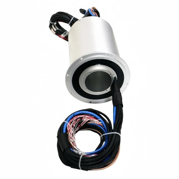 DHK070F-94 IP65 waterproof slip ring , Gigabit Ethernet,hollow shaft slip ring — through bore slip rings manufactured by INGIANT