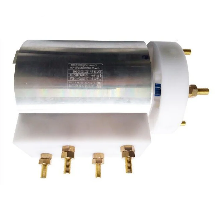 DHK075-4-100A Customized large current through hole slip ring ID 75mm 4 rings 100A for Port machinery, view 2