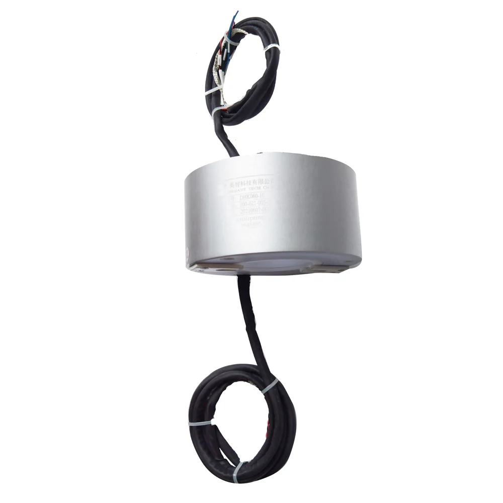 Long life span 60mm Hollow shaft slip ring electrical current collector ring, view 2