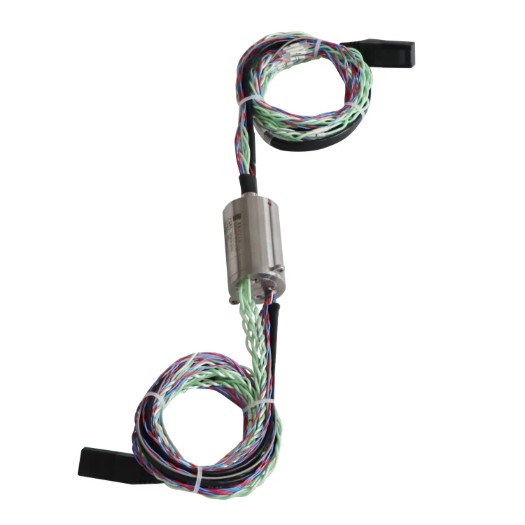 DHS030-24-002 Ingiant Micro Ethernet Slip Ring out diameter 30mm with 1 Gigabit Ethernet signal and 15 channels power — ethernet slip rings manufactured by INGIANT