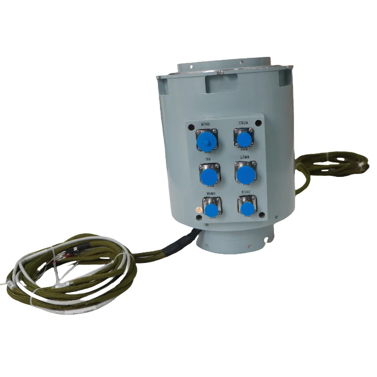 DHK149-31 Customized149mm military grade through hole slip ring with aviation plug 31channels, view 2