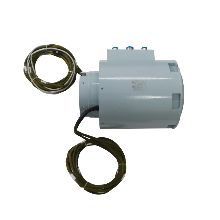 DHK149-31 Customized149mm military grade through hole slip ring with aviation plug 31channels — customized slip rings manufactured by INGIANT