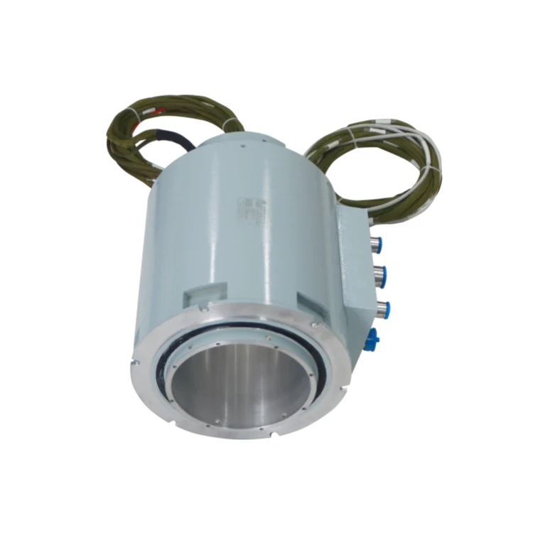 DHK149-31 Customized149mm military grade through hole slip ring with aviation plug 31channels, view 4