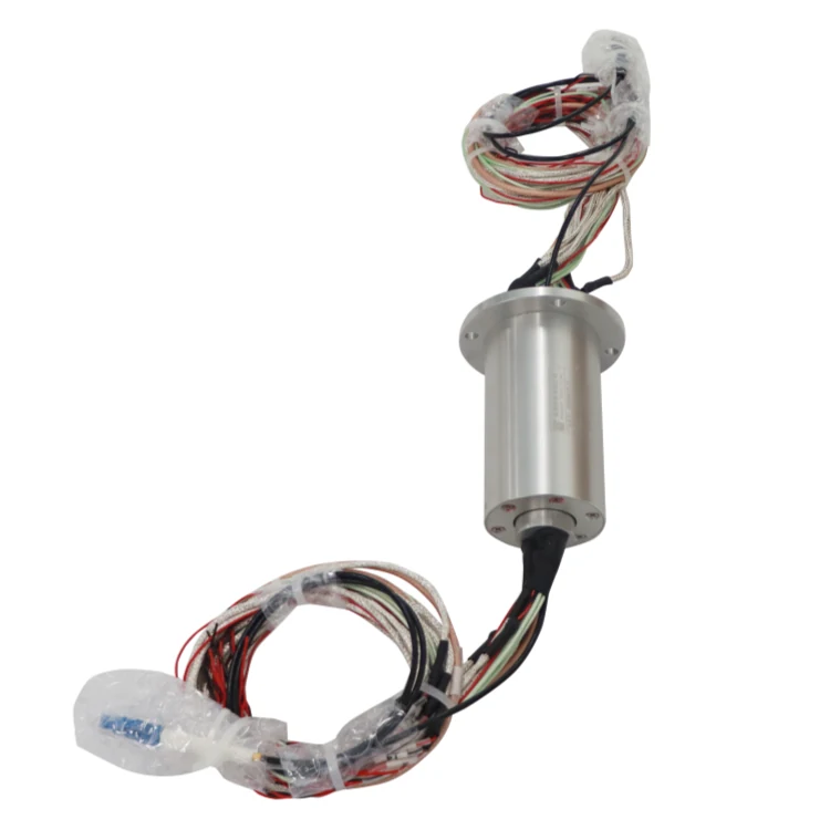 DHS040-31-1F Optoelectronic slip ring optoelectronic rotary joint with an outer diameter of 56mm, view 3