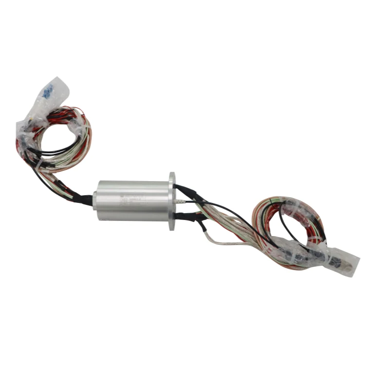 DHS040-31-1F Optoelectronic slip ring optoelectronic rotary joint with an outer diameter of 56mm, view 4