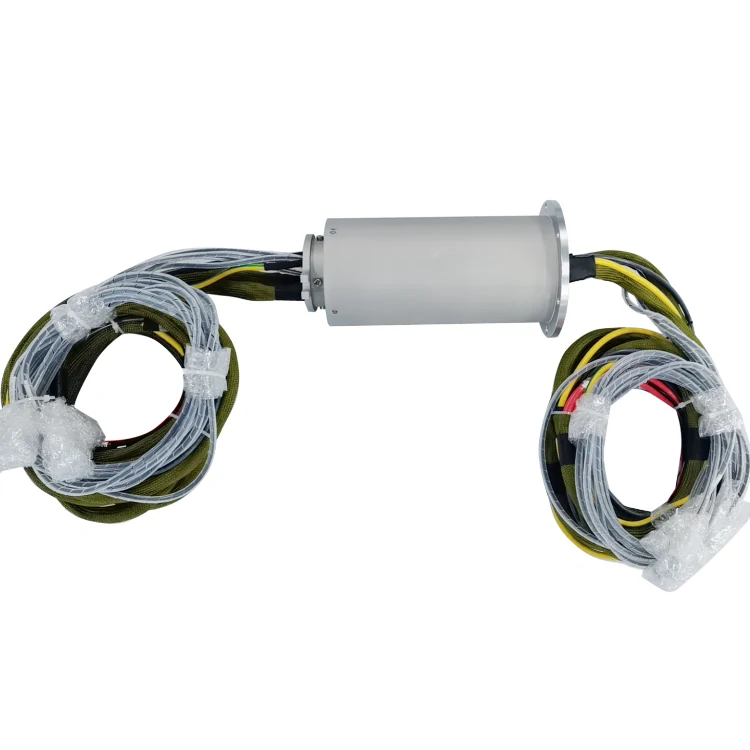 DHS125-21-8F Ingiant Customized Military-grade photoelectric rotary joint 8 channels optical fiber signal outer diameter 125mm, view 2