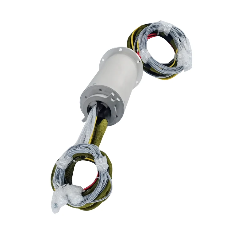 DHS125-21-8F Ingiant Customized Military-grade photoelectric rotary joint 8 channels optical fiber signal outer diameter 125mm, view 3