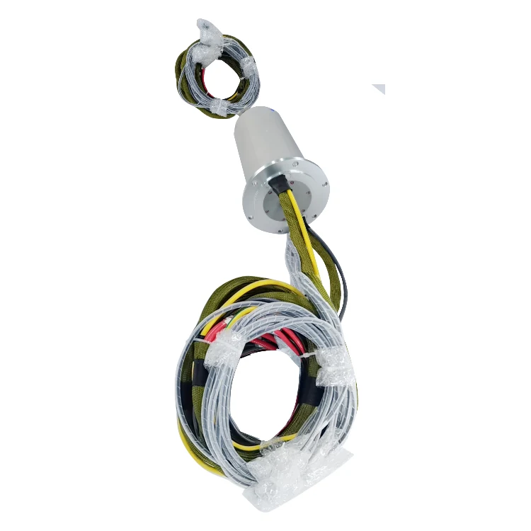 DHS125-21-8F Ingiant Customized Military-grade photoelectric rotary joint 8 channels optical fiber signal outer diameter 125mm — fiber optic rotary joints manufactured by INGIANT