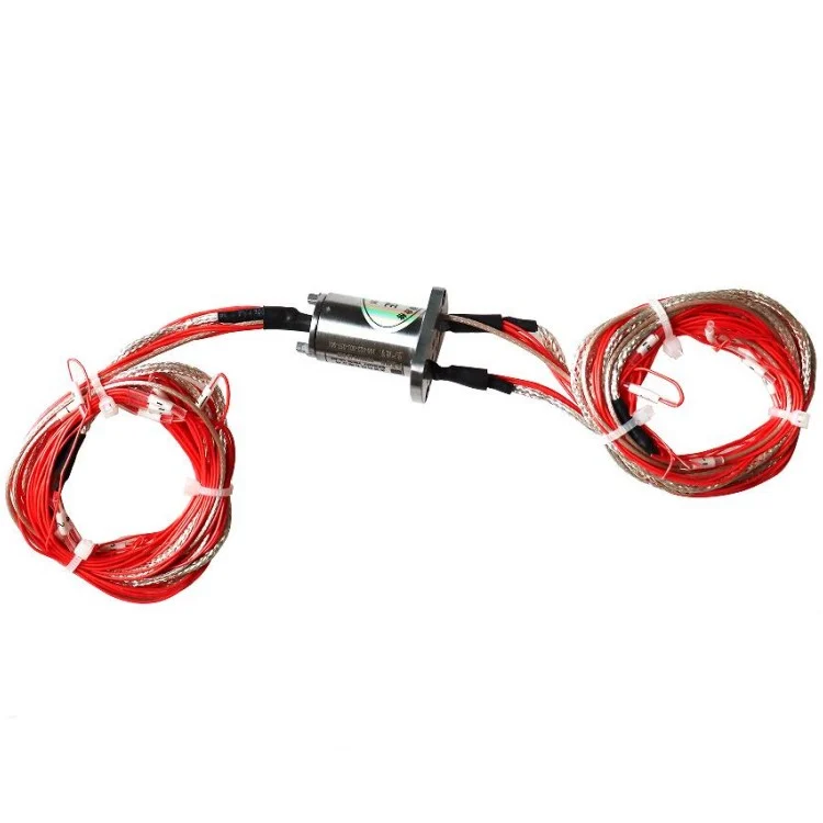 DHS016-12-002 Miniature slip ring with 12 circuits for Centrifugal test bench, view 2