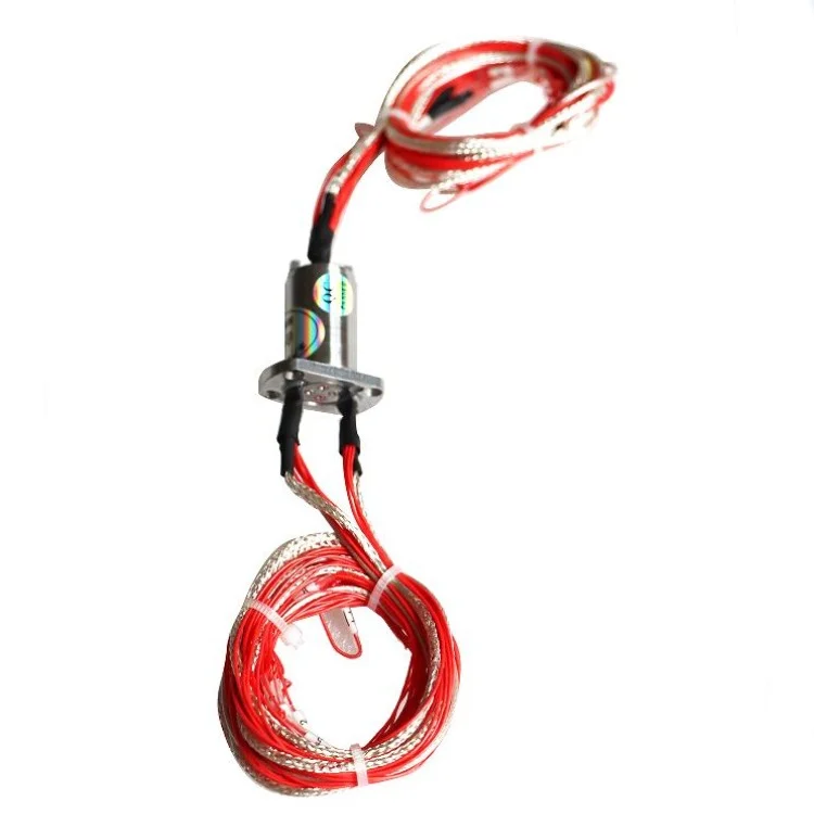 DHS016-12-002 Miniature slip ring with 12 circuits for Centrifugal test bench — capsulated slip rings manufactured by INGIANT