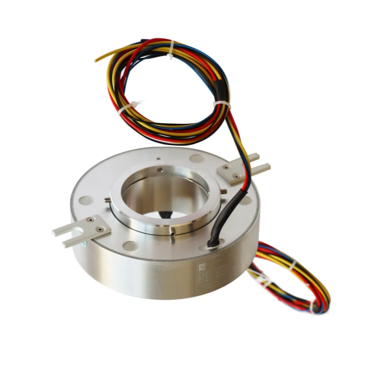 DHK060-4-002 Supply high quality hollow shaft slip ring 60mm hole diameter for cable drum — through bore slip rings manufactured by INGIANT