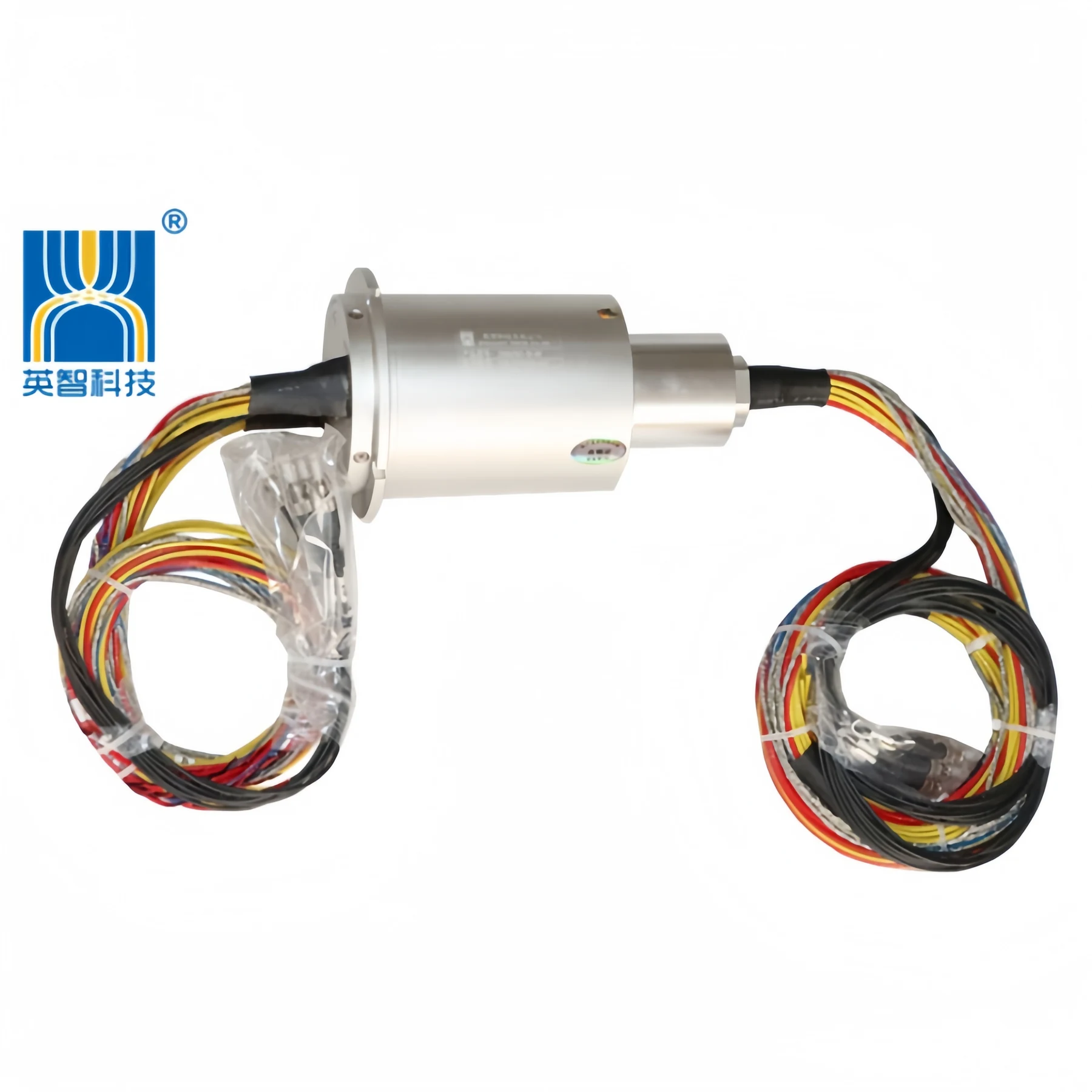 DHS085-30-8F optoelectronic hybrid slip ring 8-channel optical fiber 30channels electrical signal — fiber optic rotary joints manufactured by INGIANT